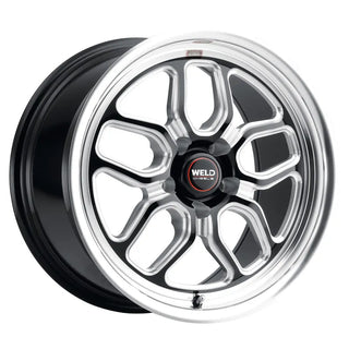 Weld S152 Laguna Drag / Gloss Black Milled | 17x10 | 5x115 | +30mm Offset