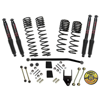 Skyjacker 3.5in Suspension Lift Kit w/ Black Max Shocks: Jeep Wrangler JL 2018-2019 / 2021-2024 3.6L / 2.0L Turbo