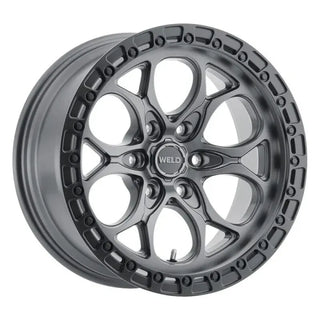 Weld Ledge / Satin GUN / Satin Black Ring | 17x9 | 6x139.7 | +0mm Offset
