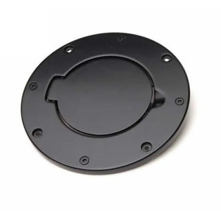 Rampage Billet Style Gas Cover Black (FUEL DOOR): Jeep Wrangler JK 2007-2018 3.6L/3.8L V6