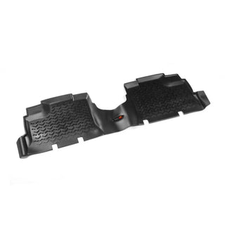 Rugged Ridge Floor Liner Rear Black: Jeep Wrangler 2007-2018 3.6L/3.8L V6