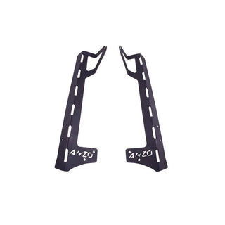 ANZO 52" LED Light Bar Mount Brackets (PAIR) (F&R): Jeep Wrangler 07-15 3.8L/3.6L - Black