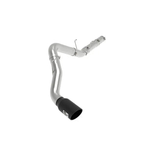 aFe ATLAS 5in Alum Steel Exhaust System Black Tip: Ram 2500 / 3500 6.7L Diesel 2019-2026