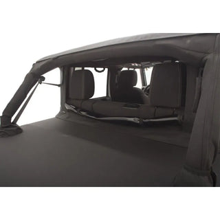 Rampage 2-Door Trailview Tonneau Top: Jeep Wrangler JK 2007-2018 - Black Diamond