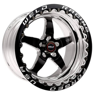 Weld S71 / Black | 17x11 | 5x115 | -5mm - Beadlock