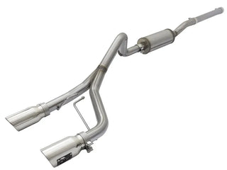 aFe Rebel Series 2.5" Cat-Back Exhaust System Polished Tips (REAR): Jeep Wrangler JK 2007-2018 3.8/3.6L