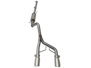 aFe Rebel Series 2.5" Cat-Back Exhaust System Polished Tips (REAR): Jeep Wrangler JK 2007-2018 3.8/3.6L