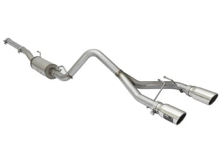 aFe Rebel Series 2.5" Cat-Back Exhaust System Polished Tips (REAR): Jeep Wrangler JK 2007-2018 3.8/3.6L