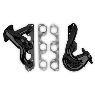 Flowtech Black Painted Shorty Headers: Jeep Wrangler JK 3.8L V6 2007 - 2011