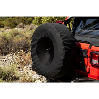 Rampage Tire Cover w/Camera Slot 30-32in: Fits Jeep Wrangler 2018-2026 2.0L/3.6L - Black