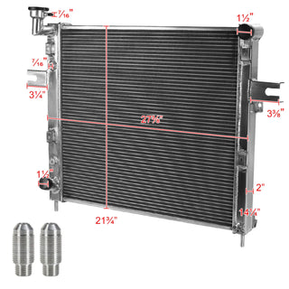 Spec D Aluminum Radiator: Jeep Grand Cherokee 4.0L w/ Automatic Transmission 1999 - 2004