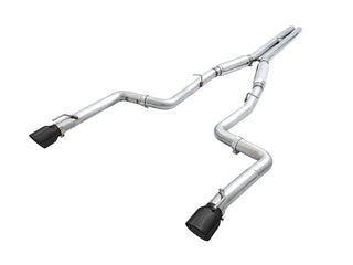 AWE Track Edition Cat-Back Exhaust (Black Tips): Dodge Charger 2015 - 2023 (6.4L 392 & 6.2L Hellcat)