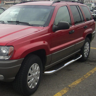 Spec D 3" Side Step Nerf Bars (Polished, 2pc): Jeep Grand Cherokee 1999 - 2004