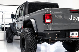 AWE Tread Edition Cat-Back Exhaust (Black Tips, Dual Exit): Jeep Gladiator 3.6L V6 2020 - 2025
