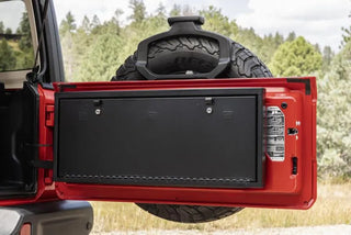 Tuffy Products Lockbox Tailgate Premium Storage Keyed Lock w/ 2 Shelves (REAR): Jeep Wrangler JL 2018-2026