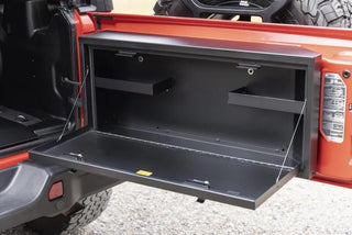Tuffy Products Lockbox Tailgate Premium Storage Keyed Lock w/ 2 Shelves (REAR): Jeep Wrangler JL 2018-2026