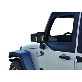 Rampage Mirror Extensions: Jeep Wrangler JK 2007-2018 - Black