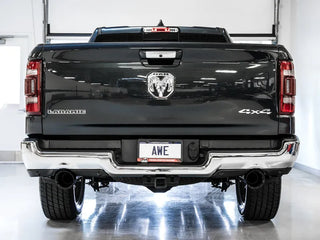 AWE 0FG Cat-Back Exhaust (Dual Rear Bumper Exit, Black Tips): Ram 5.7L Hemi 1500 2019 - 2024