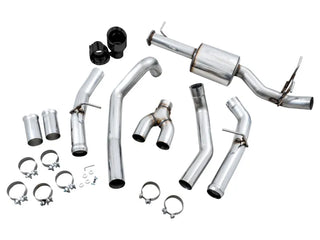 AWE 0FG Cat-Back Exhaust (Dual Rear Bumper Exit, Black Tips): Ram 5.7L Hemi 1500 2019 - 2024