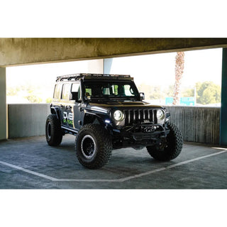 DV8 Offroad A-Pillar Dual Light Pod Mounts: Jeep Wrangler JL 2018-2026 / Gladiator JT 2020-2026 w/ LBJL-10