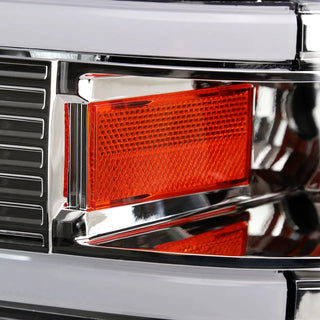 Spec D OEM Style Headlights w/ LED Bar (Chrome): Dodge Ram 1994 - 2002