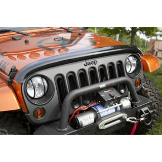 Rugged Ridge Wraparound Bug Deflector Smoke: Jeep Wrangler 2007-2018 3.6L V6