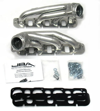 JBA Shorty Headers (Silver Ceramic): 300 / Challenger / Charger 5.7L Hemi 2009 - 2024
