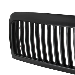 Spec D Matte Black Vertical Grille: Dodge Ram 1994 - 2002