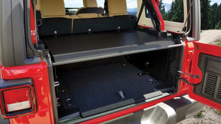 Tuffy Deluxe Cargo Enclosure: Jeep Wrangler JL 2018-2026 without Alpine Subwoofer