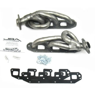 JBA Shorty Headers (Raw Finish): Dodge Ram 5.7L Hemi 2003 - 2008 (1500, 2500 & 3500)