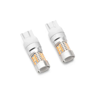 Raxiom Axial Switchback LED Front Turn Signal Bulbs (FRONT): Jeep Wrangler JL 2018-2025 6.4L 392 / 3.6L V6 / 3.0L EcoDiesel / 2.0L Turbo