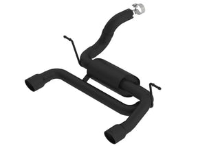 Borla S-Type Axle-Back Exhaust System (Black Tips): Jeep Wrangler JL 2.0L Turbo 2018 - 2023