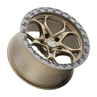 Weld W106 Ledge / Satin Bronze / Black Ring | 20x12 | 6x139.7 | -44mm Offset
