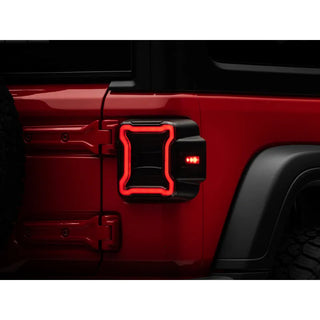 Raxiom LED Tail Lights Smoked Lens: Jeep Wrangler JL 2018-2025 6.4L 392 / 3.6L V6 / 3.0L EcoDiesel
