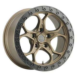 Weld W106 Ledge / Satin Bronze / Black Ring | 20x10 | 6x139.7 | -18mm Offset