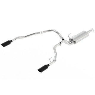 Borla S-Type Cat-Back Exhaust (Black Tips, Thru Bumper): Dodge Ram 5.7L Hemi (02-18)
