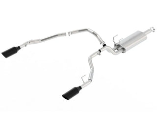 Borla S-Type Cat-Back Exhaust (Black Tips, Thru Bumper): Dodge Ram 5.7L Hemi (02-18)