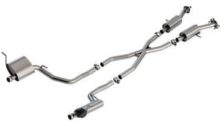 Borla S-Type Cat-Back Exhaust (REAR): Jeep Grand Cherokee 3.6L V6 (11-21) Summit / High Altitude