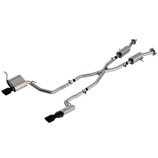 Borla S-Type Cat-Back Exhaust (Dual Exit, Black Tips): Jeep Grand Cherokee 3.6L V6 (11-21)