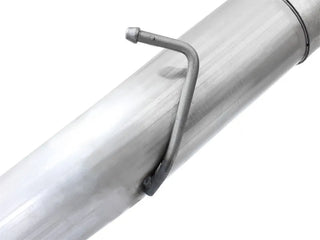 aFe Large Bore-HD 5" 409 SS DPF-Back Exhaust Black Tip (REAR): RAM 2500 / 3500 2013-2018 6.7L Crew Cab