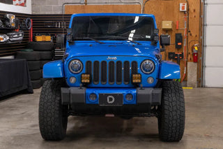 Diode Dynamics SS5 Sport LED Pod Light Kit Yellow Driving (FRONT): Jeep Wrangler JK 2007-2018