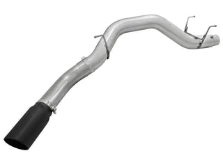 aFe Large Bore-HD 5" 409 SS DPF-Back Exhaust Black Tip (REAR): RAM 2500/3500 2013-2018 6.7L