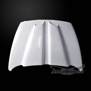 Amerihood WS6 Style Functional Ram Air Hood: Dodge Ram 1500 2002 - 2008