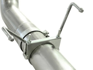 aFe Large Bore-HD 5" 409 SS DPF-Back Exhaust System Polished Tip: RAM 2500/3500 2007.5-2012 6.7L