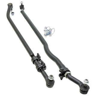 RockJock Currectlync Steering Sys. Flipped Drag Link 1.65in Tie Rod 1.3in: Jeep Wrangler JK 2007-2018 3.6L/3.8L V6 w/Hardware