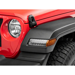 Raxiom Axial Series Sequential LED Parking/Turn Signal Lights Chrome: Jeep Wrangler JL Sport 2018-2025 2.0L/3.6L