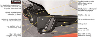 Tuffy Underseat Drawer Keyed Lock (DRIVER): Jeep Wrangler JK 2007-2018