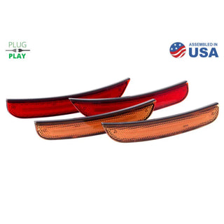 Diode Dynamics LED Sidemarkers Amber Red (set): Dodge Charger 2015-2023 3.6L/5.7L