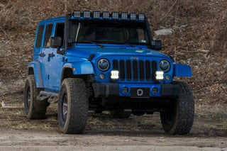 Diode Dynamics SS5 Pro LED Pod Light Kit White Driving (FRONT): Jeep Wrangler JK 2007-2018