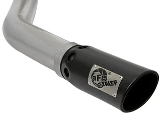 aFe Large Bore-HD 4" 409 SS DPF-Back Exhaust System 5" Black Tip: Dodge / RAM 2500/3500 2007.5-2012 6.7L Cummins